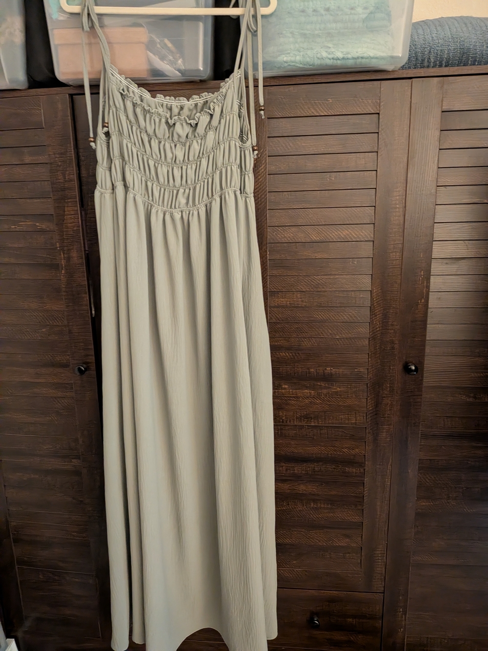 Three Bird Nest Women's Maxi Dress in Sage Green